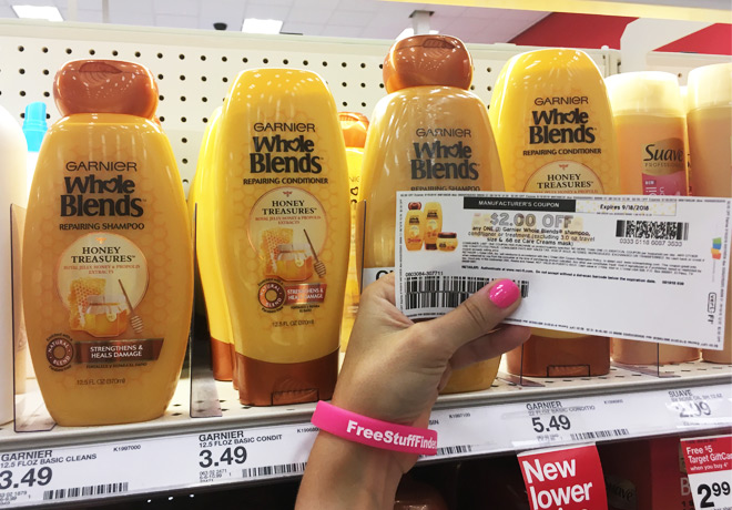 Target: Garnier Whole Blends Shampoo or Conditioner JUST $1.49 (Newbie-Friendly!)