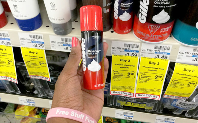 Gillette Foamy Shaving Foam ONLY 59¢ at CVS (Regularly $1.59) - No Coupons Needed!