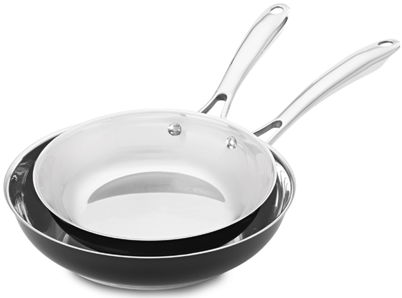 KitchenAid Stainless Steel 8" & 10" Skillets Twin Pack Only $15.24 (Regularly $50)