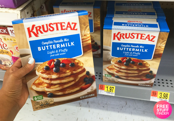 *RARE* 50¢ Off Krusteaz Pancake Mix Coupon - Only $1.47 at Walmart (Reg $2)