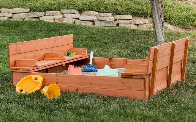 Kids' Cedar Sandbox ONLY $74.97 (Reg $200) + FREE Shipping at Best Choice Products