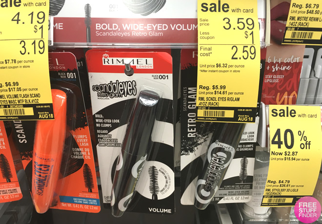 FREE Rimmel ScandalEyes Retro Glam Mascara at Walgreens - Just Use Your Phone!