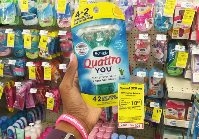 Schick Women's Razors Starting at Only 99¢ at CVS (Regularly $10)