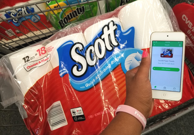 Scott Paper Towel 12 Mega Rolls ONLY $8.24 Each at CVS (Reg $14.49) - 69¢ per Roll!