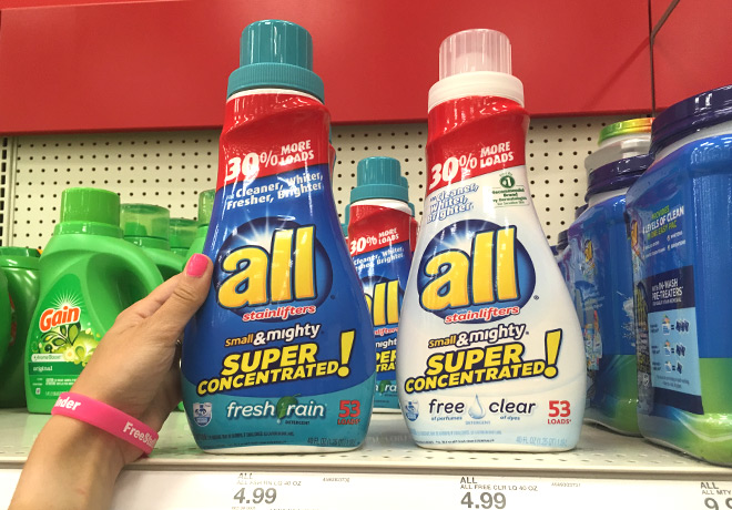 All Laundry Detergent for JUST $3.24 at Target (Regularly $5) - Print Now!