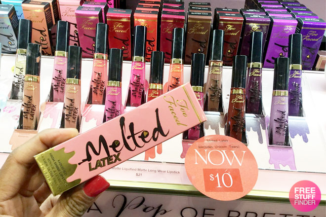 Too Faced Melted Latex Lipstick ONLY $10 + FREE Shipping (Reg $21) + 2 FREE Samples