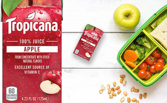 Amazon: Tropicana 44-Count Apple Juice Boxes JUST $8.89 (Regularly $12)