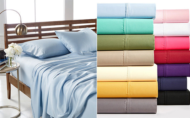 Macy's: 4-Piece 900 Thread Count Sheet Sets Only $29.99 + FREE Pickup (Reg $150)