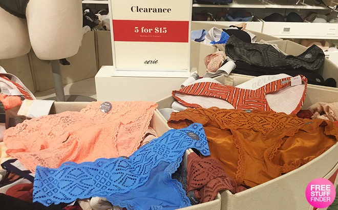 *HOT* Aerie Clearance: FIVE for $15 Panties (That’s Just $3 Each) - Multiple Designs!