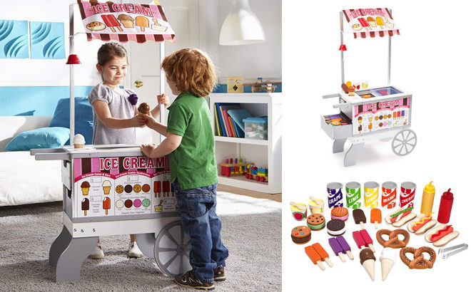 Melissa & Doug Wooden Snacks and Sweets Food Cart Only $121.41 + FREE Shipping