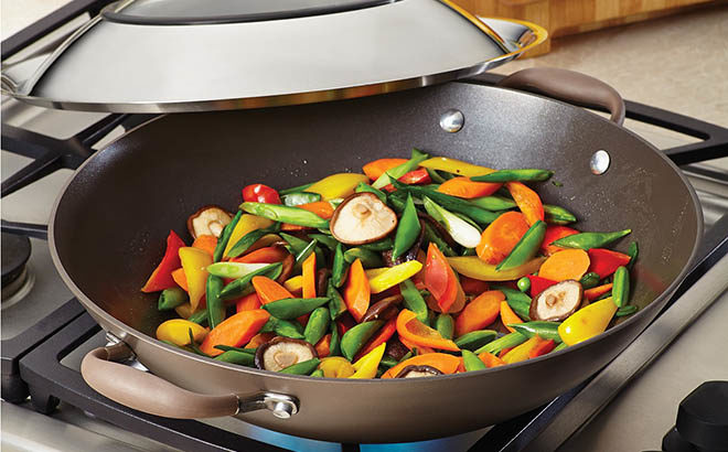 Anolon Advanced Nonstick 14″ Covered Wok JUST $20.99 (Regualrly $100) at Macy's