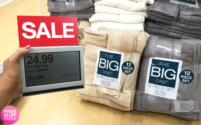 Big One 12-Piece Bath Towel Set JUST $21.24 + FREE Pickup at Kohl's (Regularly $90)