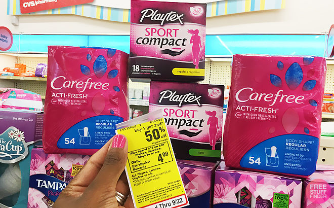 CVS: Playtex Sport Tampons & Carefree Liners JUST $1.97 Each (Reg $6) - Print NOW!