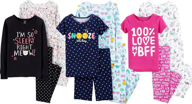 Kohl's: Carter's 4-Piece Pajama Sets Starting at ONLY $11.90 + FREE Shipping (Reg $34)
