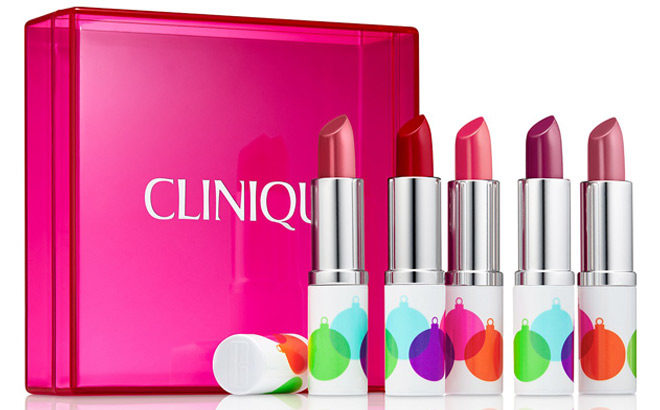 Clinique 5-Piece Lipstick Set JUST $25 + FREE Shipping ($5 Per Full-Size Lipstick!)