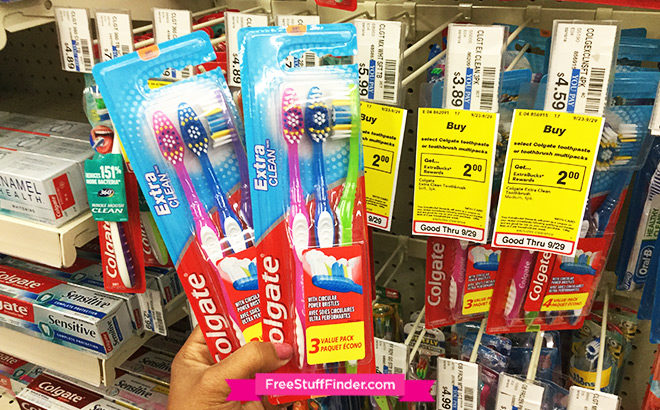 Colgate Toothbrush Multipacks Just $1.99 at CVS (Reg $4) - Just 66¢ per Toothbrush!