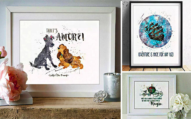 Disney Inspired Artwork Prints JUST $3.37 (Regularly $10 - Amazing Reviews!)