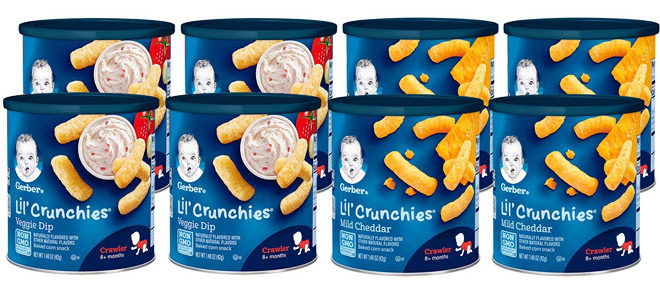 Gerber Lil Crunchies 8-Pack for ONLY $11.46 (Reg $15.08) - That's Just $1.43 Per Can!