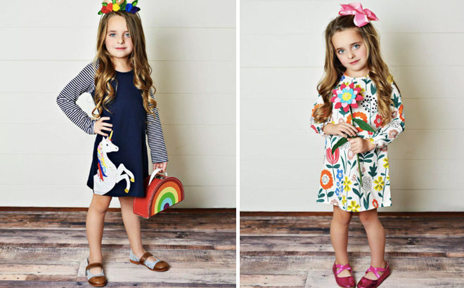 Comfy Long-Sleeve Girls Patterned Dresses for Just $14.99 (Reg $25) - 36 Styles!