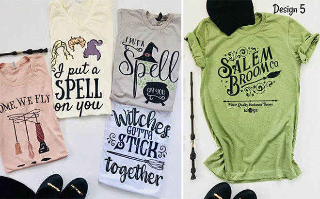 *HOT* Hocus Pocus Inspired Graphic Tees JUST $13.99 (Regularly $27) - Today ONLY!