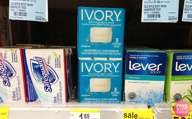 Four Ivory Bar Soap 3-Packs for JUST 67¢ at Walgreens (That's Just 6¢ Per Soap)