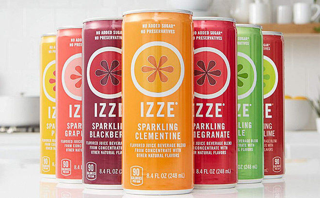 Amazon: Izze Sparkling Juice 24-Count Variety Pack Just $10.49 (Only 44¢ per Can!)