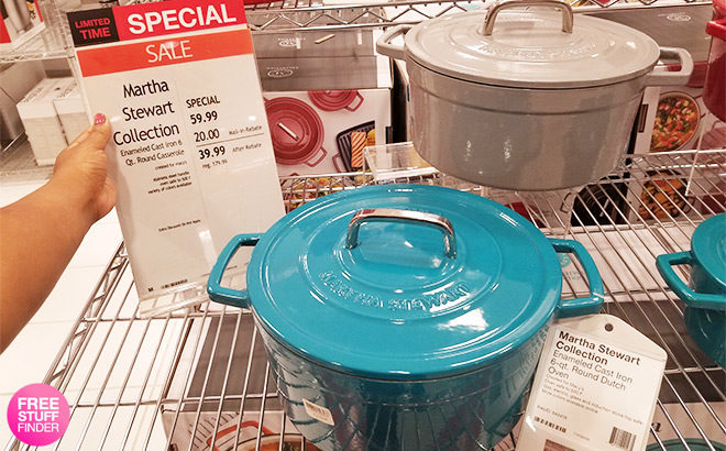 *HOT* Martha Stewart 6-Quart Dutch Oven for Only $39.99 + FREE Pickup (Regularly $180)