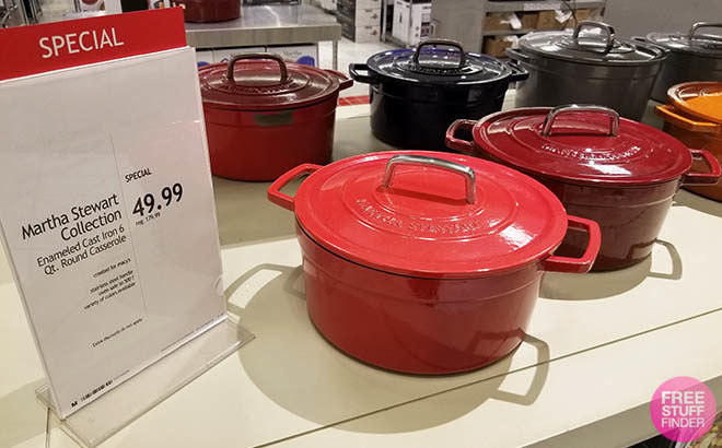 Martha Stewart 6-Quart Cast Iron Dutch Oven JUST $49.99 (Reg $180) + FREE Shipping