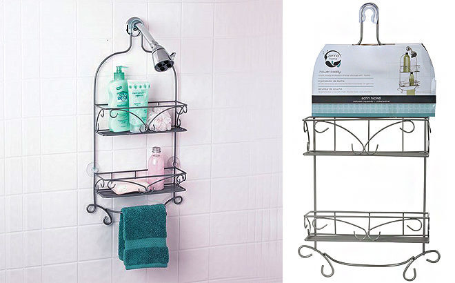 Nickel Scroll Shower Caddy JUST $9.99 at Walmart.com - Great Reviews!