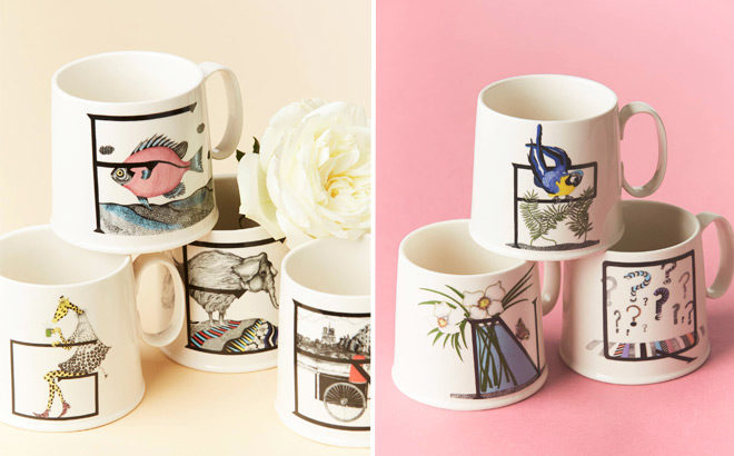 Anthropologie Animal Alphabet Monogram Mugs JUST $5 + FREE Shipping (Reg $10)