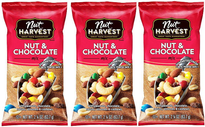 Nut Harvest Nut & Chocolate Mix 16-Pack for Just $14.95 + FREE Shipping (Just 94¢ Each!)
