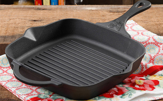 Pioneer Woman Square Grill Pan Only $14.88 + FREE Pickup at Walmart (Regularly $25)