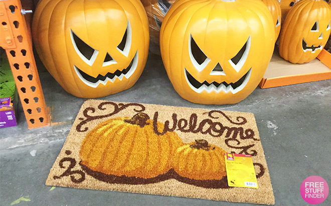 RUN! FREE Pumpkin Doormat + Free Pickup (New TCB Members) - Get Ready for Fall!