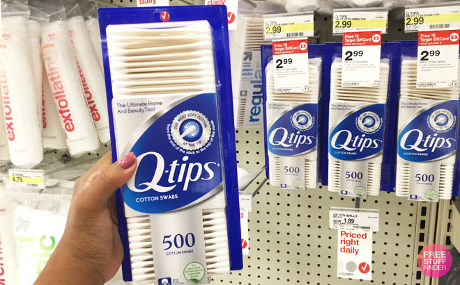 Q-Tips Cotton Swabs 500-Count Only $1.62 Each at Target - Just Use Your Phone!