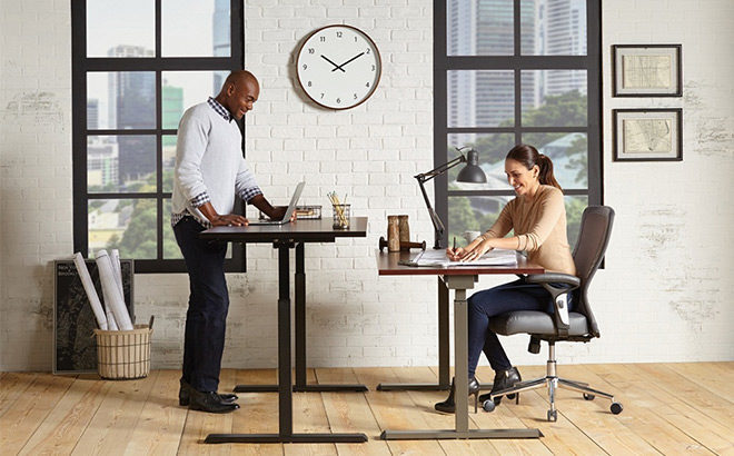 Height Adjustable Desk Only $138 + FREE Pickup (Regularly $184)