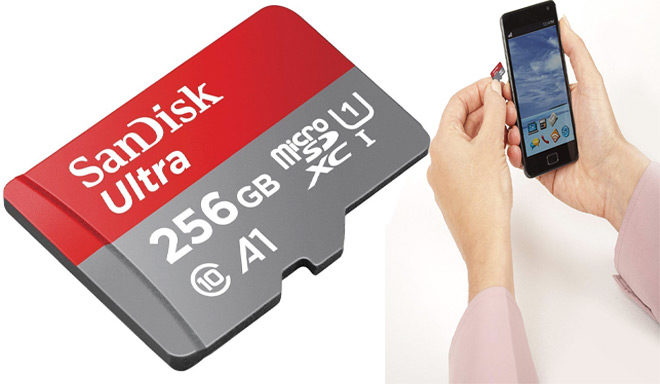 SanDisk 256GB microSDXC Card Only $62.80 + FREE Shipping at Amazon (Reg $150)