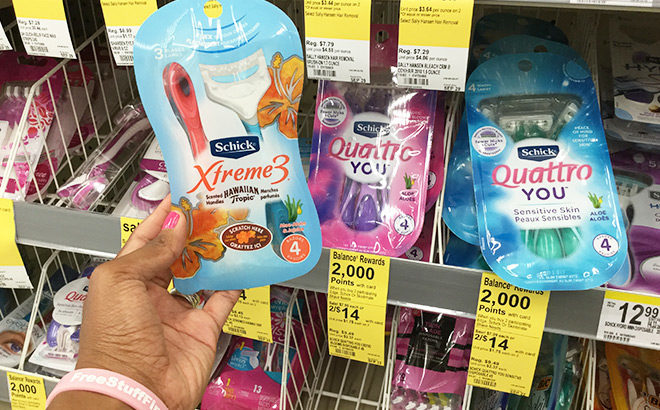 Schick Disposable Razors JUST $2.50 at Walgreens (Regularly $9.49)