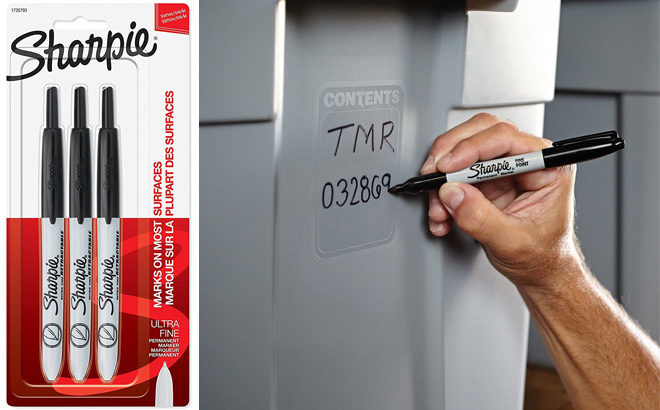 Sharpie Markers 3-Count ONLY $3.35 + FREE Shipping on Amazon (Just $1.12 Each!)