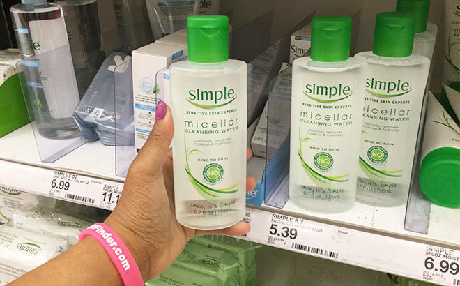 Simple Micellar Cleansing Water Only $2.04 at Target (Reg $5.39)