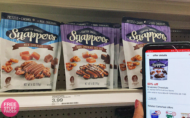 Snappers Chocolate Pretzels Only $1.99 at Target (Regularly $4) – Just Use Your Phone!