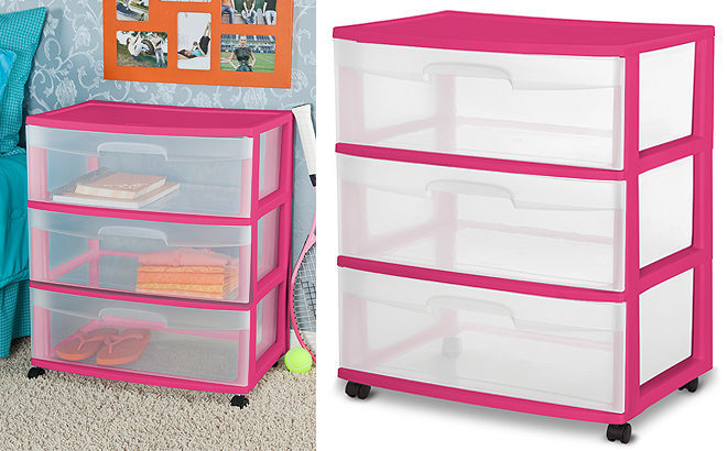 Sterilite 3-Drawer Cart for JUST $12.88 (Reg $19) + FREE Pickup on Walmart.com