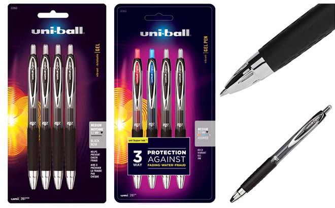 Uni-Ball Gel Pens 4-Packs for Only $1.50 at Office Depot (Regularly $8) - MY FAV!