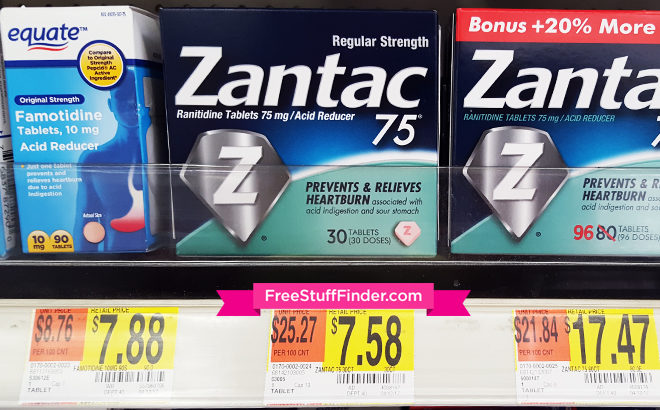 Zantac Acid Reducer Only 58¢ at Walmart (Regularly $7.58)