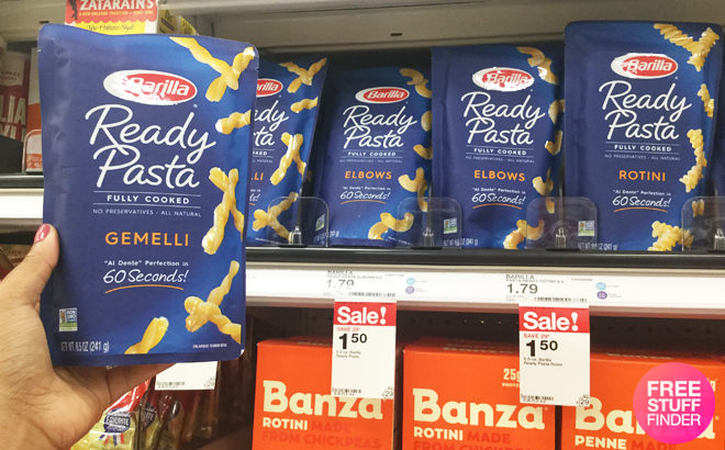 Barilla Ready Pasta Pouch ONLY 50¢ at Target (Regularly $1.79) - Print Your Coupon Now!