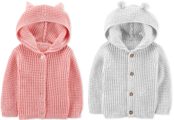 Carter's Baby Hooded Cardigan JUST $8 at Macy's (Regularly $26) - Through Tomorrow!