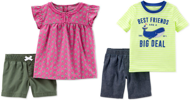 Carter’s Toddler 2-Piece Top & Shorts Sets Starting at Just $4.93 at Macy’s (Reg $30)