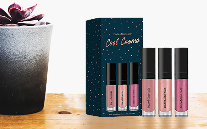 bareMinerals Cool Cosmo Lip Gloss 3-Piece Set JUST $10.20 + FREE Shipping at Macy's