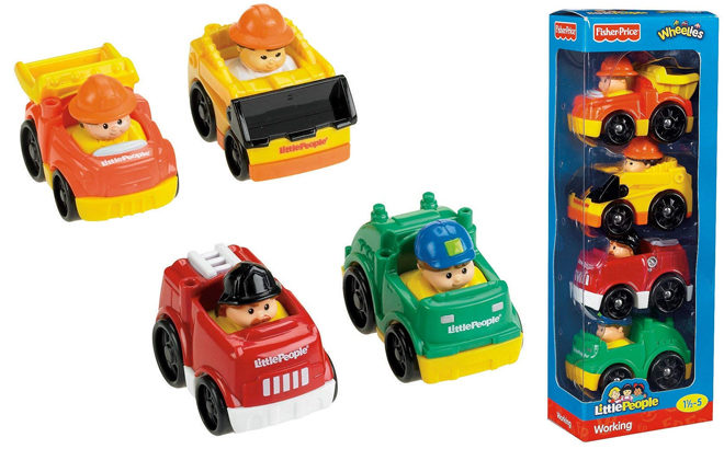 Amazon: Fisher-Price Little People Wheelies 4-Count Pack Only $13.02 (Regularly $21)