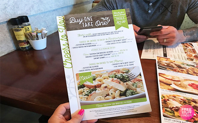 Olive Garden: Buy One Take One FREE Meal