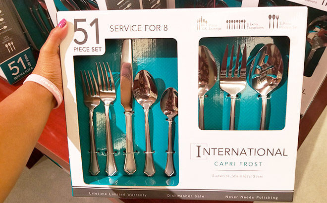 International Silver 51-Piece Silverware Set JUST $29.99 (Regularly $80) + FREE Pickup